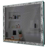 Specchio LED Quadrato | Controllo tramite interruttore a muro | Luce bianca fredda - Reyze Serie Official Modello 8